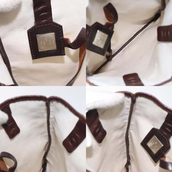 FENDI Zucca Canvas Hand Bag Beige Brown - Picture 11 of 11